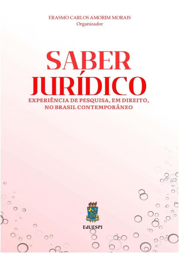 Capa para SABER JURÍDICO:  experiência de pesquisa, em direito, no Brasil contemporâneo