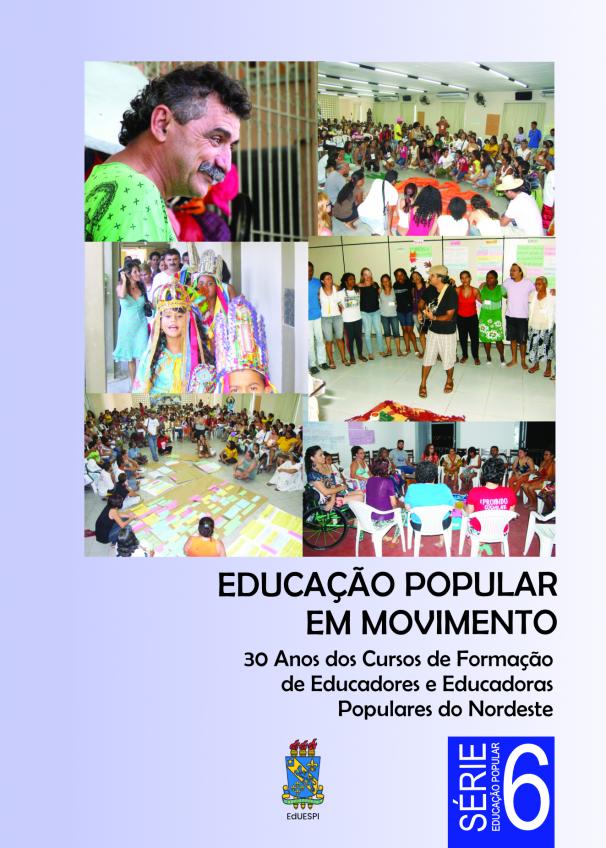 Capa para Educação Popular em Movimento: 30 anos dos Cursos de Formação de Educadores Educadoras Populares do Nordeste