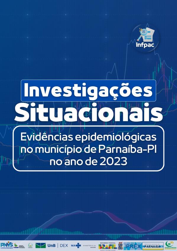 Capa para Investigações Situacionais: evidências epidemiológicas no município de Parnaíba-PI no ano de 2023.