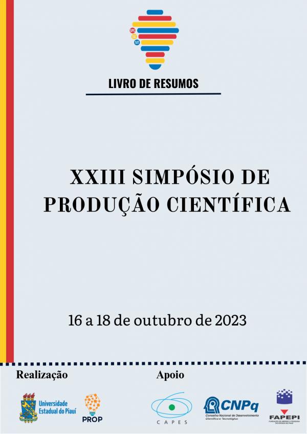 Capa para Livro de Resumos : XXIII Simpósio de Produção Científica – SPC