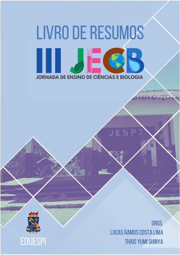 Capa para Livro de resumos da III Jornada de Ensino de Ciências e Biologia