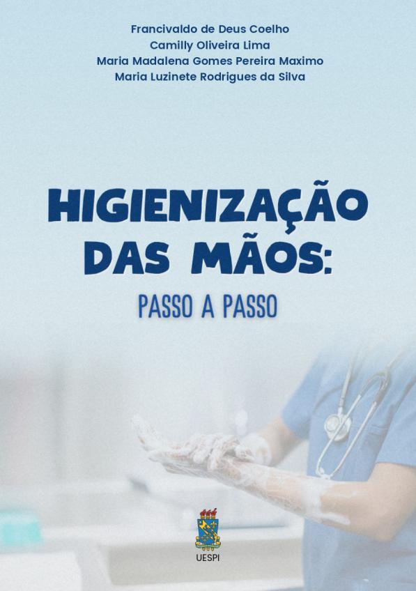 Capa para Higienização das mãos:  passo a passo