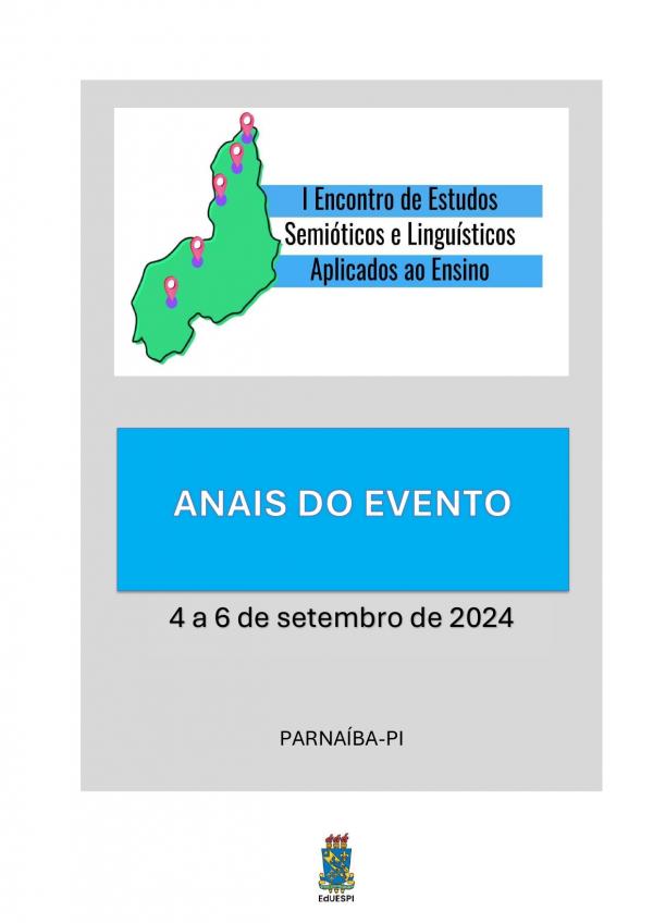 Capa para Anais do I Encontro dos Estudos Semióticos e Linguísticos Aplicados ao Ensino – I ESLAE