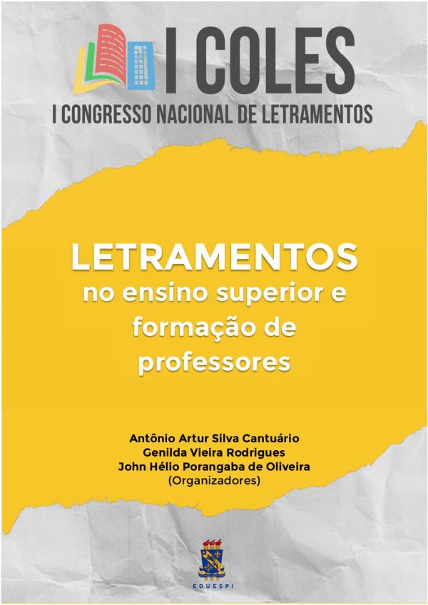 Capa para Letramentos no ensino superior e formação de professores, Vol. 1