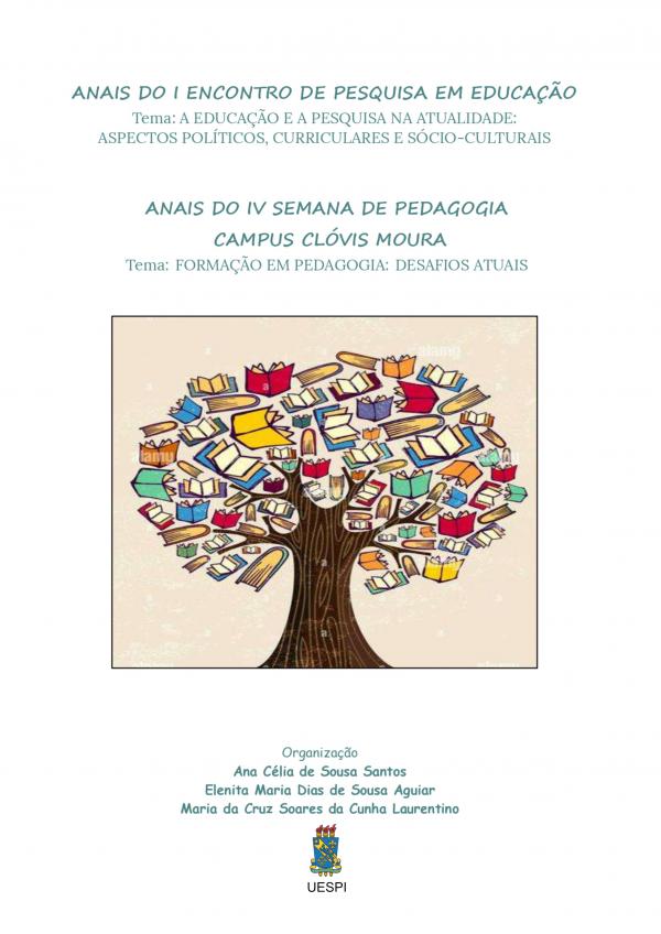 Capa para Anais do I Encontro de Pesquisa em Educação e IV Semana de Pedagogia