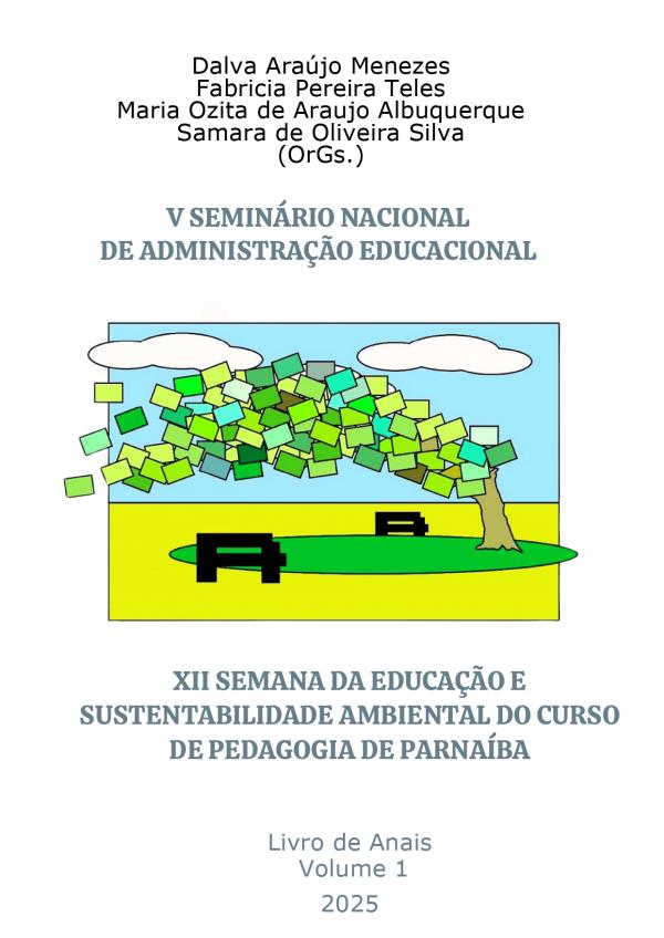 Capa para Anais V Seminário Nacional de Administração Educacional (SNAE) e XII Semana da Educação e Sustentabilidade Ambiental Vol. 01