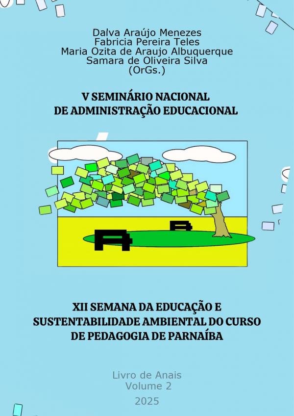 Capa para Anais V Seminário Nacional de Administração Educacional (SNAE) e XII Semana da Educação e Sustentabilidade Ambiental Vol. 02