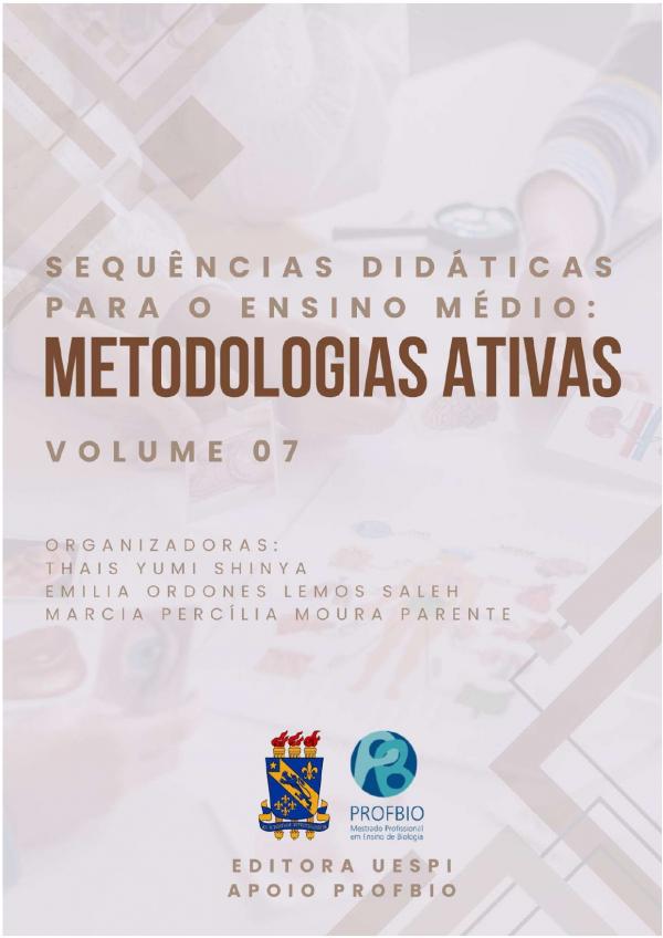 Capa para Sequências Didáticas para o Ensino Médio: Metodologias Ativas Vol.7