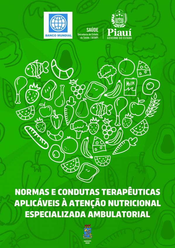 Capa para Normas e Condutas Terapêuticas Aplicáveis à Atenção Nutricional Especializada Ambulatorial