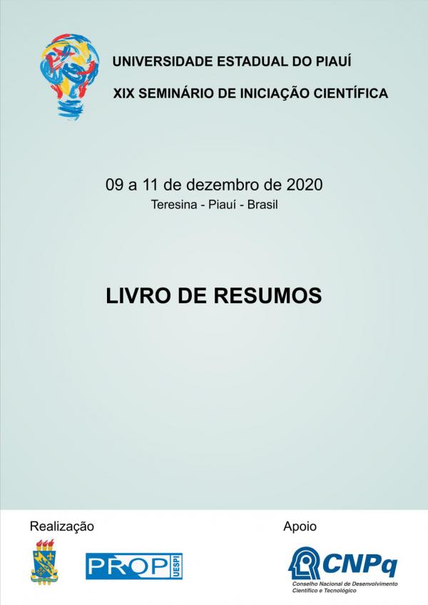 Capa para Livro de Resumos do XIX Seminário de Iniciação Científica - SIC