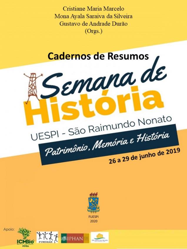 Capa para I SEMANA DE HISTÓRIA DA UESPI – SÃO RAIMUNDO NONATO: PATRIMÔNIO, MEMÓRIA E HISTÓRIA