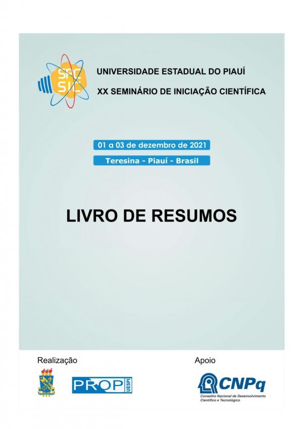 Capa para Livro de resumos do XX Seminário de Iniciação Científica - SIC