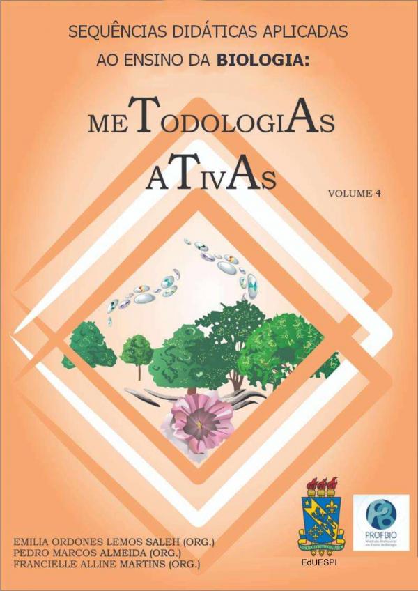 Capa para Sequências Didáticas Aplicadas ao Ensino de Biologia: metodologias Ativas (volume 4)