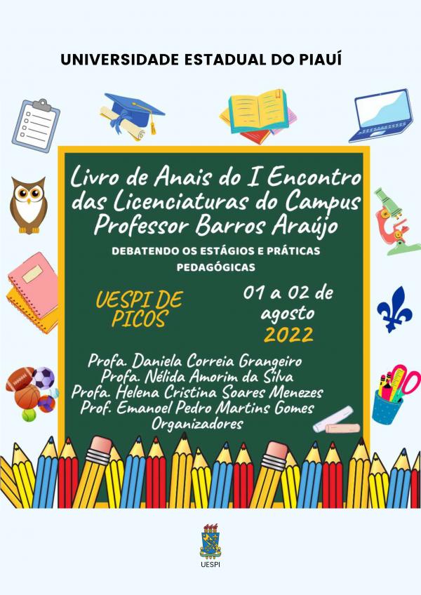 Capa para Anais do I Encontro das Licenciaturas do Campus Professor Barros Araújo