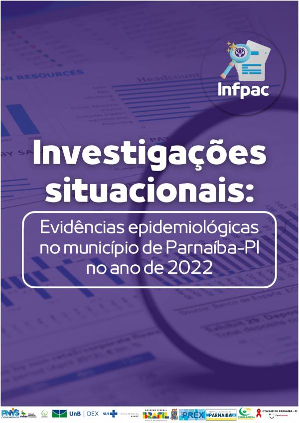 Capa para Investigações situacionais: evidências epidemiológicas no município de Parnaíba-PI no ano de 2022