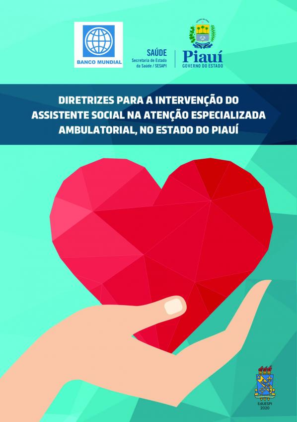 Capa para Diretrizes para intervenção do assistente social na atenção especializada ambulatorial no estado do Piauí