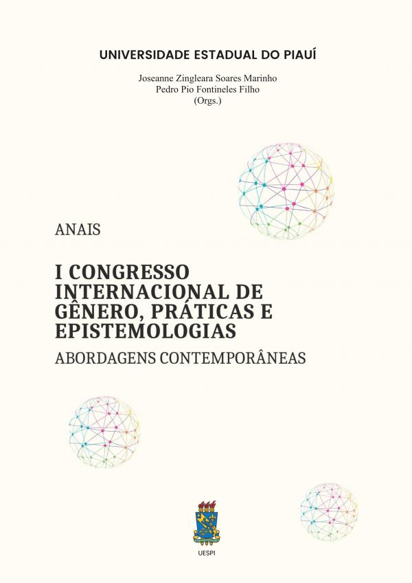 Capa para Anais do I Congresso Internacional de Gênero, Políticas e Epistemologias: abordagens contemporâneas