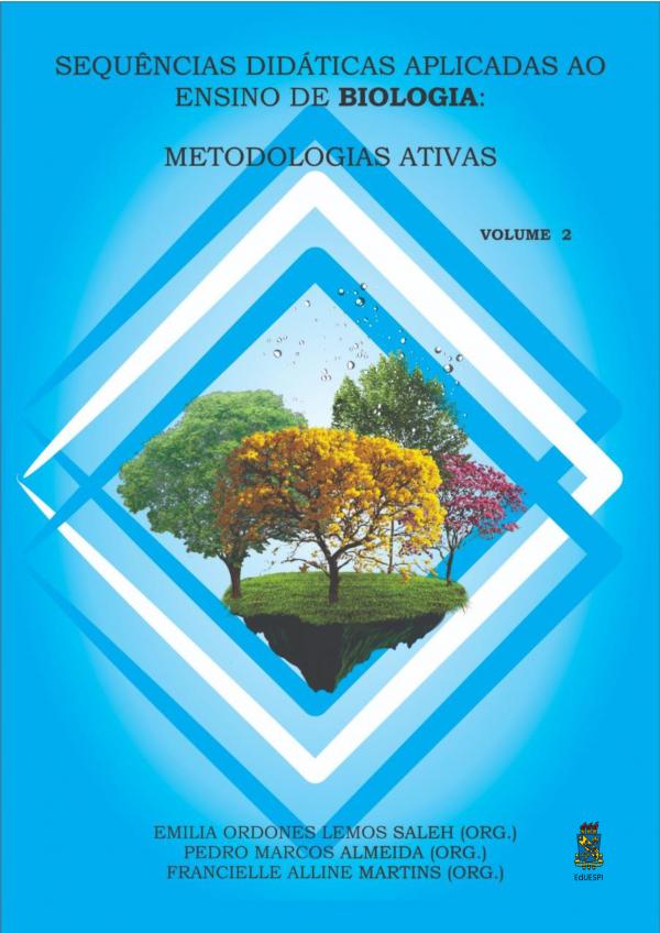 Capa para Sequências Didáticas Aplicadas ao Ensino de Biologia: Metodologias Ativas (volume 2)