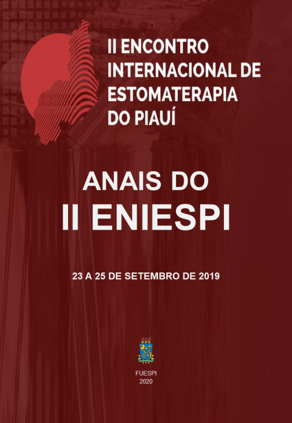 Capa para ANAIS DO  II ENCONTRO INTERNACIONAL DE ESTOMATERAPIA DO PIAUÍ 