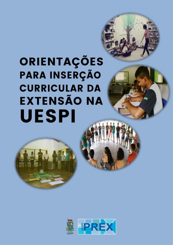 Capa para Orientações para Inserção Curricular da Extensão na UESPI